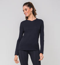 Load image into Gallery viewer, Image 02: Uv Line Fitness Top Sport Fit Preto Fem