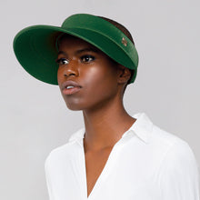Load image into Gallery viewer, Model Front: Visor Grecia Dark Green UPF50+