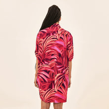 Load image into Gallery viewer, Model Back: Uv Line Shirtdress Shirtdress Copacabana Upf50+