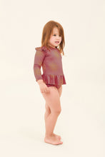 Load image into Gallery viewer, Image 02: Uv Line Baby Swimwear Baby Shine Malva Up50+