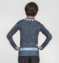 Load image into Gallery viewer, Model Back: Uv Line Rash Guard Acqua Pantera Negra V20 Ml Inf Estampa