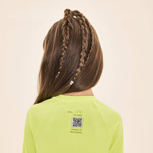 Load image into Gallery viewer, Image 04: Uv Line Rash Guard Acqua Qr Code Amarelo Fluor Upf50+