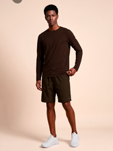 Load image into Gallery viewer, Model Front: Longsleeve New Fit Textura Masc Brown UPF50+