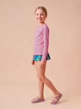 Load image into Gallery viewer, Image 03: Kids' Long Sleeve Rash Guard — Rose Pink, UPF50+