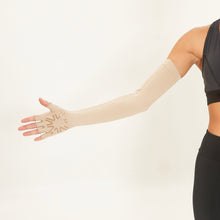 Load image into Gallery viewer, Image 05: Uv Line Glove Extra Long Gloves Uni Chocolate Upf50+