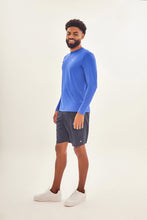 Load image into Gallery viewer, Image 02: Uv Line Rash Guard Longsleeve Uvpro Brasil Masc Cobalto Upf50+