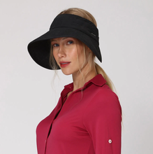 Load image into Gallery viewer, Model Front: Tokyo Fpu50+ Visor Black Uv
