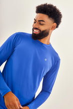 Load image into Gallery viewer, Image 04: Uv Line Rash Guard Longsleeve Uvpro Brasil Masc Cobalto Upf50+