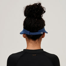 Load image into Gallery viewer, Model Back: Uv Line Visor Visor Leblon Navy Blue Upf50+