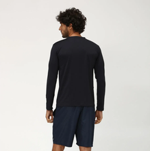 Load image into Gallery viewer, Model Back: Uv Line Rash Guard Longsleeve Uvpro Preto