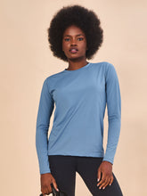Load image into Gallery viewer, Women's long sleeve UV swim shirt UVPRO indigo UPF50+