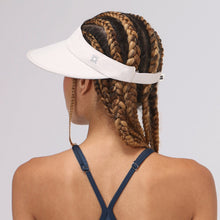 Load image into Gallery viewer, Model Back: Visor Leblon Sand UPF50+