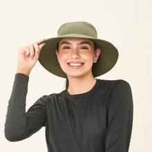 Load image into Gallery viewer, Image 04: Hat California Nac Fem Green Militar UPF50+
