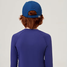 Load image into Gallery viewer, Model Back: Uv Line Caps Cap Teens Colors Inf Navyblue Upf50+
