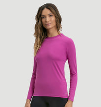 Load image into Gallery viewer, Women's pink long sleeve UV swim shirt UPF50+