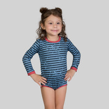 Load image into Gallery viewer, Gallery: Uv Line Baby Swimwear Macaquinho Baby Listras Upf50+
