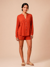 Load image into Gallery viewer, Image 05: Women's Beach Shirt — Red, UPF50+