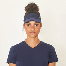 Load image into Gallery viewer, Image 06: Uv Line Visor Visor Athletic Dry Fem Navy Blue Upf50+