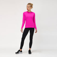 Load image into Gallery viewer, Model Front: Uv Line Rash Guard Camiseta Uv X Pro Ml Rosa Upf50+