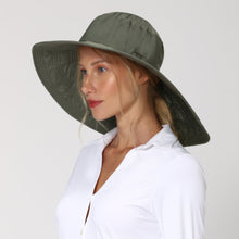 Load image into Gallery viewer, Image 02: Hat Beverly Hills i18 Fem Green Militar UPF50+