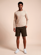 Load image into Gallery viewer, Model Front: Longsleeve New Fit Masc Sand UPF50+