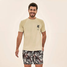 Load image into Gallery viewer, Men's UV t-shirt palm print UPF50+