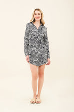 Load image into Gallery viewer, Model Front: Uv Line Shirtdress Shirtdress Dalia Marinho Upf50+