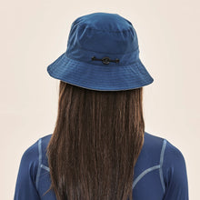 Load image into Gallery viewer, Model Back: Uv Line Bucket Hat Basic Kids Maringo Azul Ceu Upf50+
