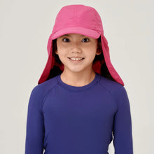 Load image into Gallery viewer, Model Front: Uv Line Caps Legionario Teens Pink Upf50+
