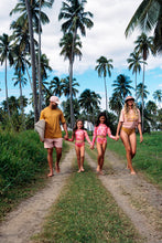 Load image into Gallery viewer, Image 04: Uv Line Girl's Two-Piece Bikini Girl Solar Rose