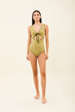 Load image into Gallery viewer, Model Front: Uv Line One-Piece Mirela Oliva Preto Upf50+