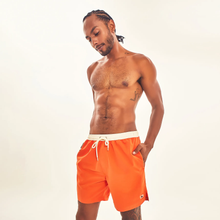 Load image into Gallery viewer, Gallery: Uv Line Short For Men / Bermuda Shorts Boxer Orange Upf50+