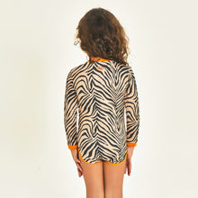 Load image into Gallery viewer, Model Back: Uv Line Baby Swimwear Swimsuit Baby Zebra Upf50+