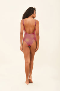 Shine One-Piece Swimwear - Mauve - UPF50+