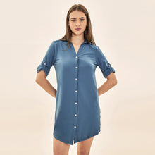 Load image into Gallery viewer, Image 04: Uv Line Shirtdress Shirtdress Copenhagen Fem Steel Upf50+
