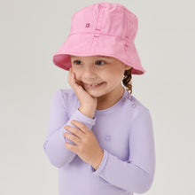 Load image into Gallery viewer, Image 03: Uv Line Bucket Hat Napoli Basic Kids Rosa Chiclete Upf50+
