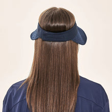 Load image into Gallery viewer, Model Back: Uv Line Visor Visor Bali Fem Navy Light Blue Upf50+
