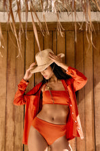 Load image into Gallery viewer, Image 06: Women's Beach Shirt — Red, UPF50+
