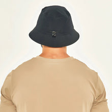 Load image into Gallery viewer, Model Back: Uv Line Bucket Hat Hat Toronto Colors Masc Black Upf50+
