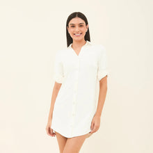 Load image into Gallery viewer, Image 04: Uv Line Shirtdress Shirtdress Copenhagen Fem Off White Upf50+
