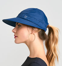 Load image into Gallery viewer, Image 02: Uv Line Caps Visor Nice Fem Navy Blue Upf50+
