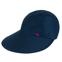 Load image into Gallery viewer, Product Front: Uv Line Caps Visor Capri Colors Nac Fem Navy Blue Rose Upf50+
