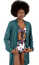 Load image into Gallery viewer, Product Front: Shirtdress Copenhagen Petroleo UPF50+
