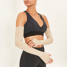 Load image into Gallery viewer, Image 02: Uv Line Glove Extra Long Glove Chocolate Upf50+
