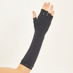Fingerless Long Gloves Black UPF50+