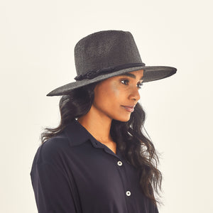 Saint Germain Floppy Hat - Black - UPF50+