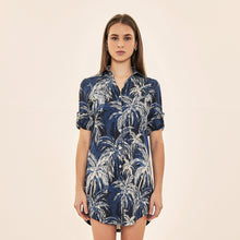 Load image into Gallery viewer, Image 05: Uv Line Shirtdress Shirtdress Coqueiros Marinho Upf50+
