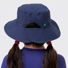 Load image into Gallery viewer, Model Back: Hat California Inf Navy Blue Lagoa UPF50+
