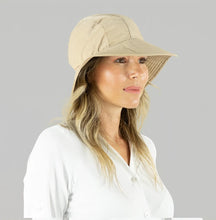 Load image into Gallery viewer, Image 04: Uv Line Floppy Hat San Remo Areia Offwhite Upf50+
