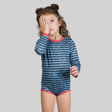 Load image into Gallery viewer, Image 07: Uv Line Baby Swimwear Macaquinho Baby Listras Upf50+
